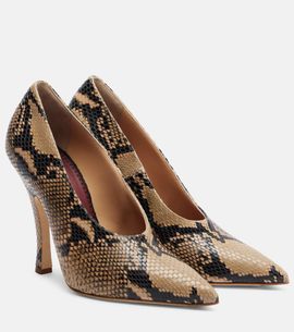 Magda Butrym Magda Butrym 115 snake-effect leather pumps