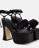 Magda Butrym Magda Butrym Appliqué satin platform sandals - 1