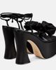 Magda Butrym Magda Butrym Appliqué satin platform sandals - 3