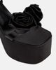 Magda Butrym Magda Butrym Appliqué satin platform sandals - 6