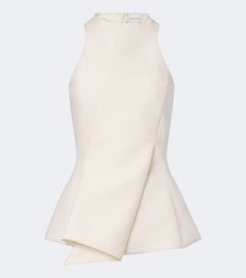 Magda Butrym Magda Butrym Asymmetric peplum wool-blend top