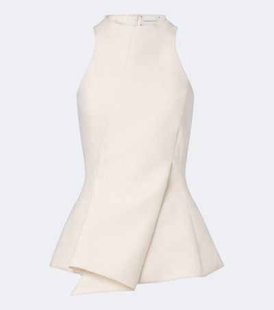 Magda Butrym Magda Butrym Asymmetric peplum wool-blend top