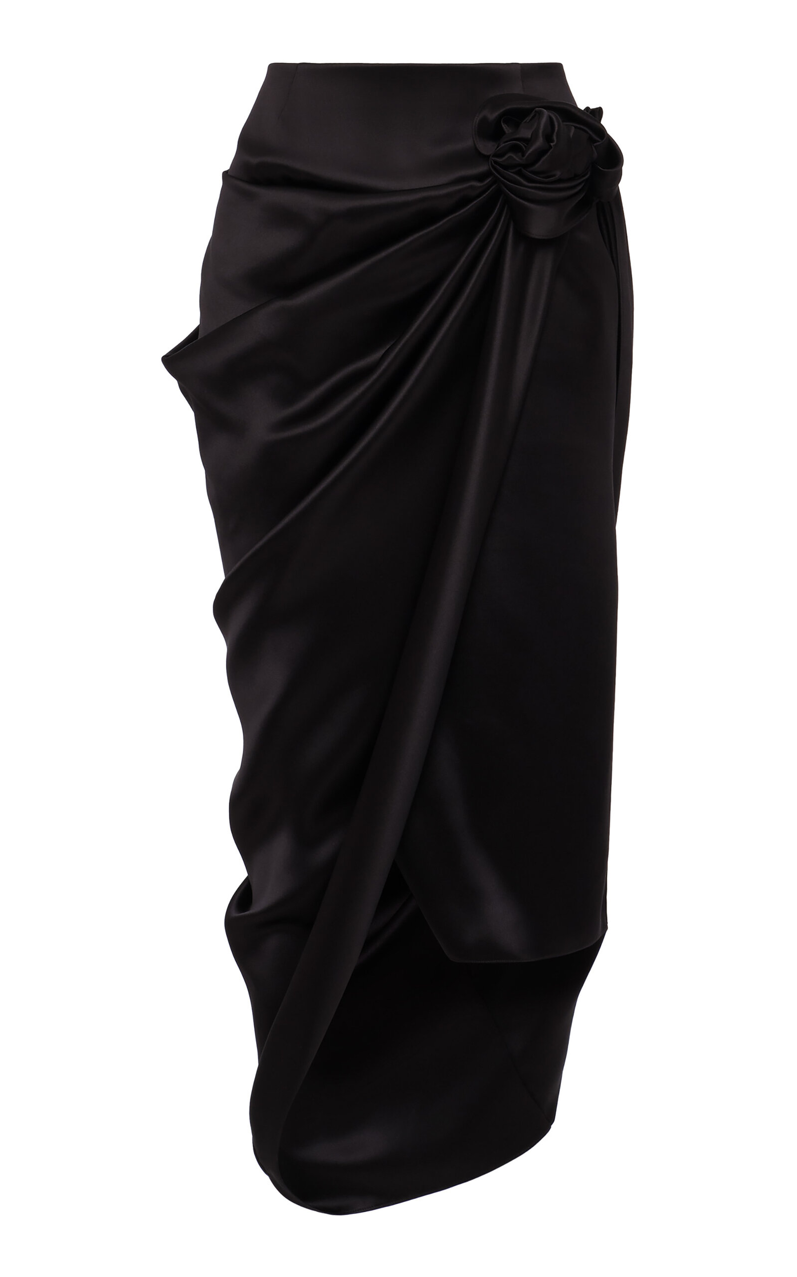 Magda Butrym Magda Butrym Asymmetric Silk Midi Skirt