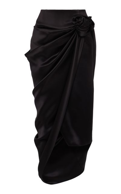 Magda Butrym Magda Butrym Asymmetric Silk Midi Skirt