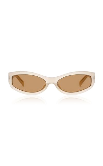 Magda Butrym Magda Butrym Beige Slim Sunglasses
