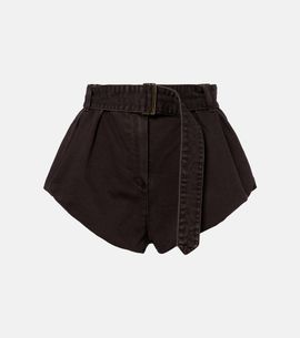 Magda Butrym Magda Butrym Belted cotton canvas shorts