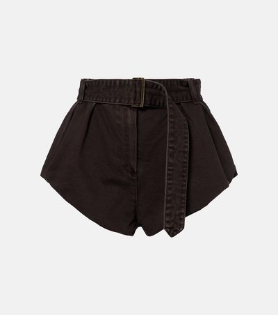Magda Butrym Magda Butrym Belted cotton canvas shorts