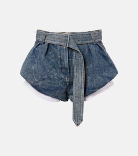 Magda Butrym Magda Butrym Belted denim shorts