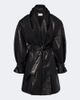 Magda Butrym Magda Butrym Belted draped leather jacket - 1