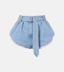 Magda Butrym Magda Butrym Belted high-rise denim shorts