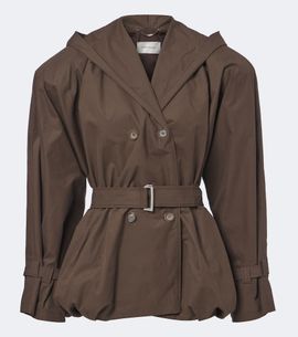 Magda Butrym Magda Butrym Belted hooded cotton jacket