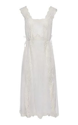 Magda Butrym Magda Butrym Belted LaceTrimmed Midi Dress