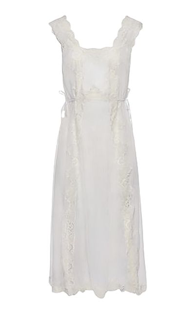 Magda Butrym Magda Butrym Belted LaceTrimmed Midi Dress