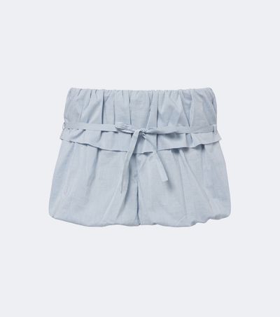 Magda Butrym Magda Butrym Belted striped cotton and silk shorts