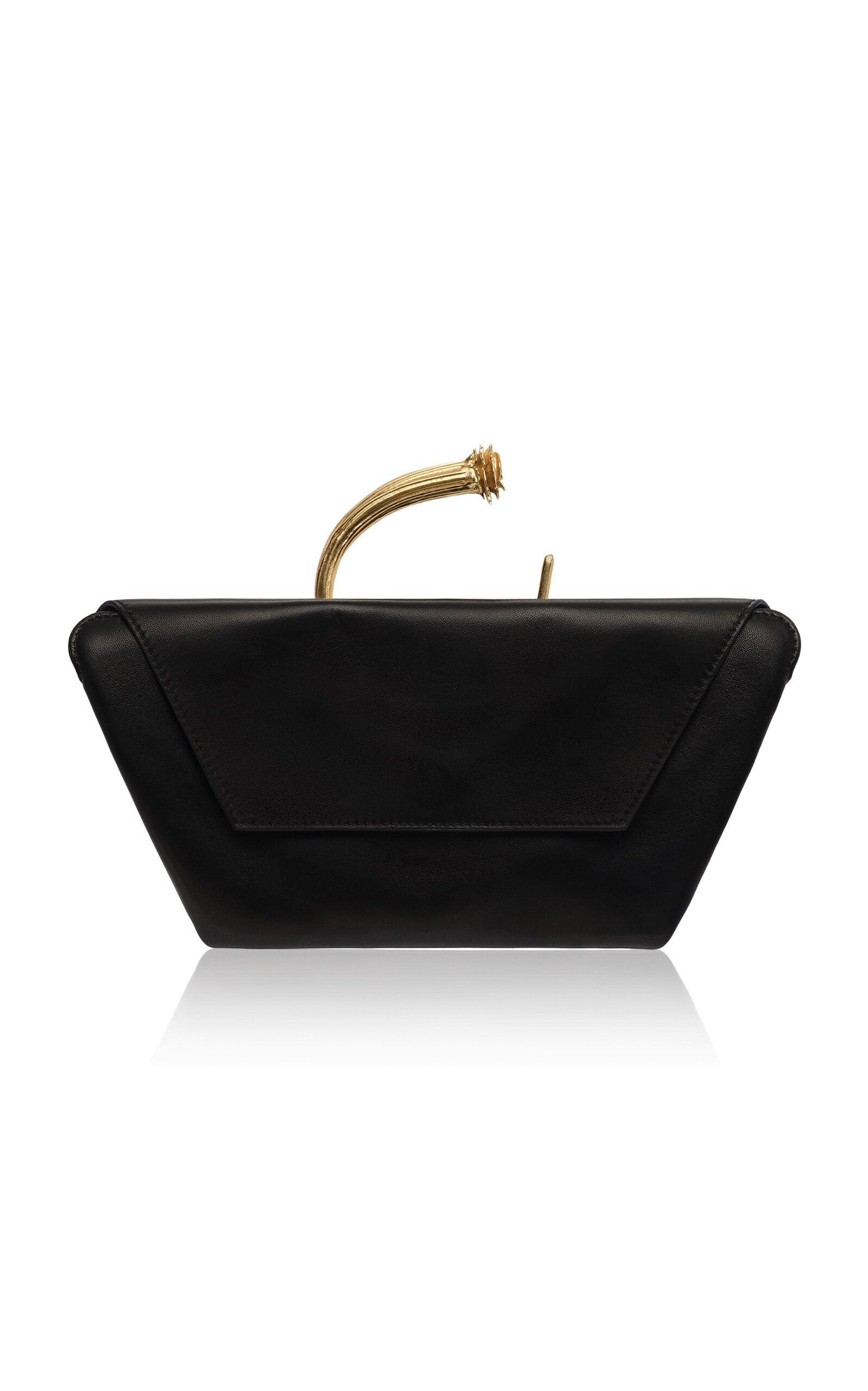 Magda Butrym Magda Butrym Black Leather Bracelet Bag
