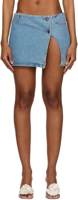 Magda Butrym Magda Butrym Blue Ultra Denim Miniskirt