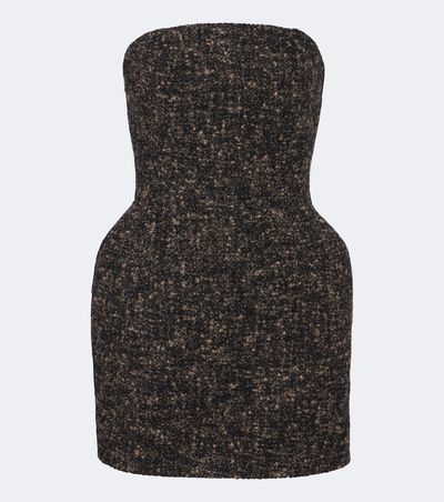 Magda Butrym Magda Butrym Bouclé wool and cashmere-blend bustier dress