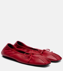 Magda Butrym Magda Butrym Bow-detail leather ballet flats