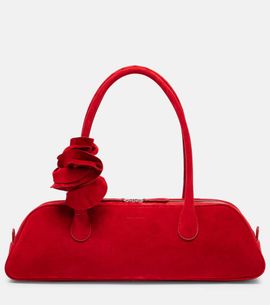 Magda Butrym Magda Butrym Brigitte floral-appliquÃ© suede tote bag