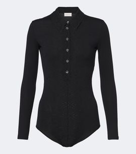 Magda Butrym Magda Butrym Broderie anglaise jersey bodysuit