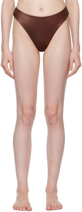 Magda Butrym Magda Butrym Brown High Leg Bikini Bottom