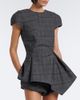 Magda Butrym Magda Butrym Checked draped virgin wool top - 2