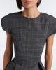 Magda Butrym Magda Butrym Checked draped virgin wool top - 3
