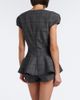 Magda Butrym Magda Butrym Checked draped virgin wool top - 4