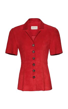 Magda Butrym Magda Butrym Collared Suede Shirt