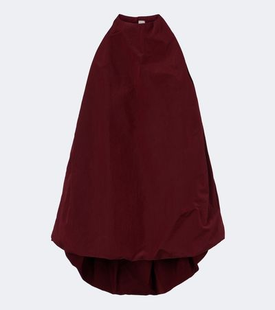 Magda Butrym Magda Butrym Cotton and silk velvet halterneck top