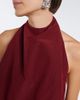 Magda Butrym Magda Butrym Cotton and silk velvet halterneck top - 3