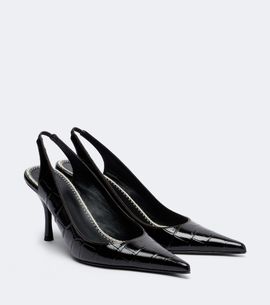 Magda Butrym Magda Butrym Croc-effect leather slingbacks