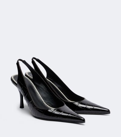 Magda Butrym Magda Butrym Croc-effect leather slingbacks