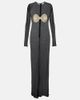 Magda Butrym Magda Butrym Crochet-trimmed jersey maxi dress - 1