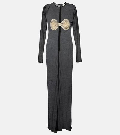 Magda Butrym Magda Butrym Crochet-trimmed jersey maxi dress