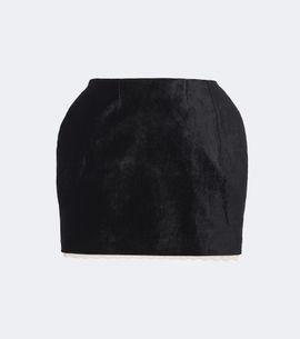 Magda Butrym Magda Butrym Crochet-trimmed velvet miniskirt