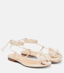 Magda Butrym Magda Butrym Crochet and leather sandals