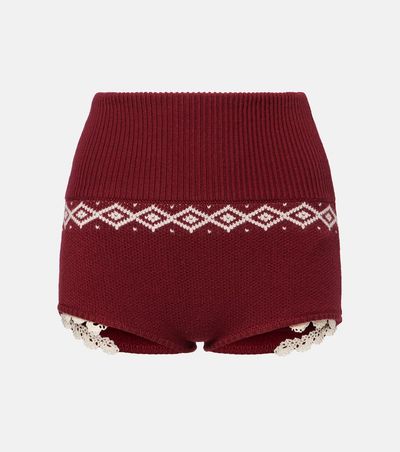 Magda Butrym Magda Butrym Crochet wool shorts