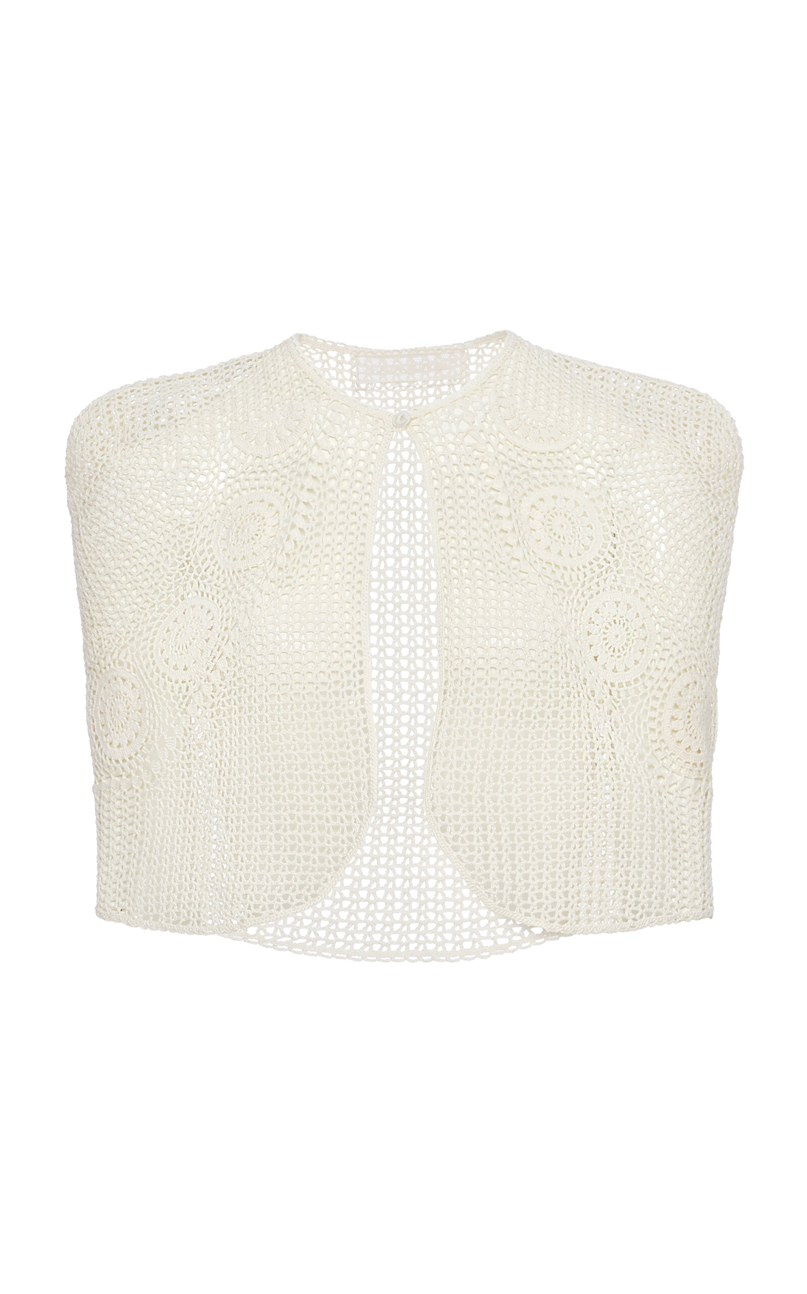 Magda Butrym Magda Butrym Crocheted Cotton Cape Top