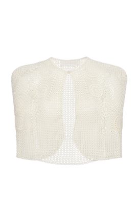 Magda Butrym Magda Butrym Crocheted Cotton Cape Top