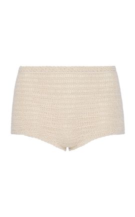 Magda Butrym Magda Butrym Crocheted Cotton Mini Shorts