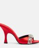 Magda Butrym Magda Butrym Crystal-embellished satin mules - 4