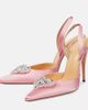 Magda Butrym Magda Butrym Crystal-embellished satin slingback pumps - 5