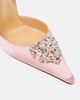 Magda Butrym Magda Butrym Crystal-embellished satin slingback pumps - 6
