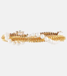 Magda Butrym Magda Butrym Crystal and faux pearl necklace