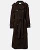Magda Butrym Magda Butrym Double-breasted suede trench coat - 1