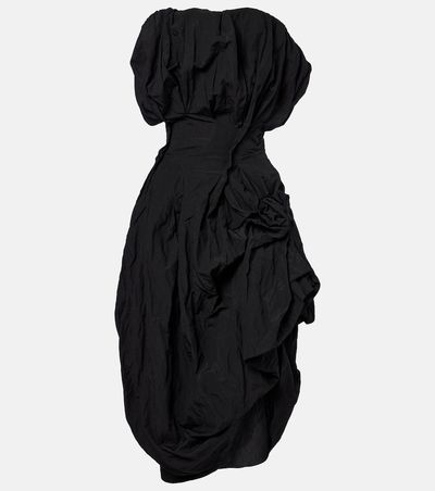 Magda Butrym Draped cotton-blend cocktail dress