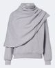 Magda Butrym Magda Butrym Draped cotton-blend jersey sweatshirt - 1