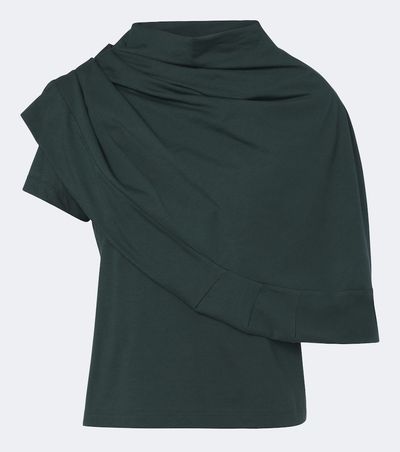 Magda Butrym Magda Butrym Draped cotton-blend jersey top and scarf set