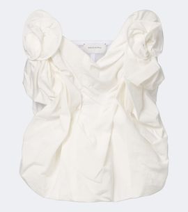 Magda Butrym Magda Butrym Draped cotton and silk bustier top